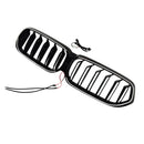 2020-2025 Fit BMW 6 Series G32 Double Slat Black Front Kidney Grille Grill