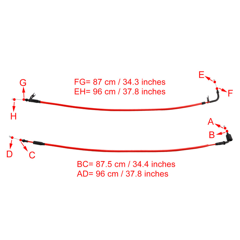 Throttle Cable Wire for Suzuki GSXR1000 2017-2023