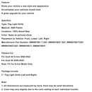 2PCS Front Bumper Fog Light Cover Grille 8W6807682T3Q7 Fit Audi S5 2020-2023