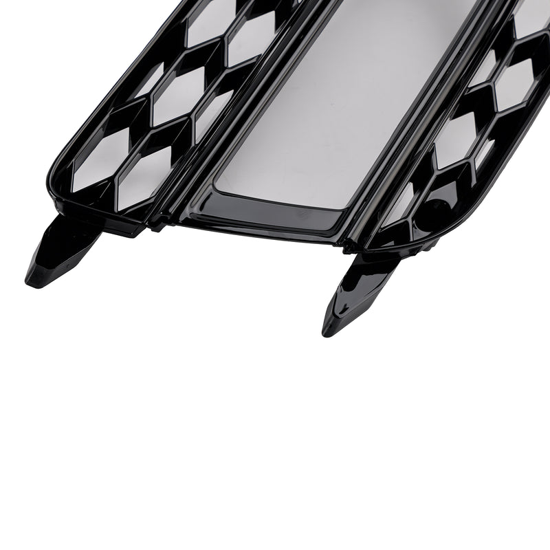 2PCS Front Fog Lamp Black Grille Grill Fit AUDI A5 S-Line S5 2013-2016