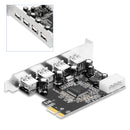 HUB PCIE to USB 2.0 Expansion Card Moschip Adapter Card Large 4PIN Power Supply