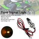 12V LED Turn Signal Indicator Light 8mm Universal Motorcycle For Yamaha