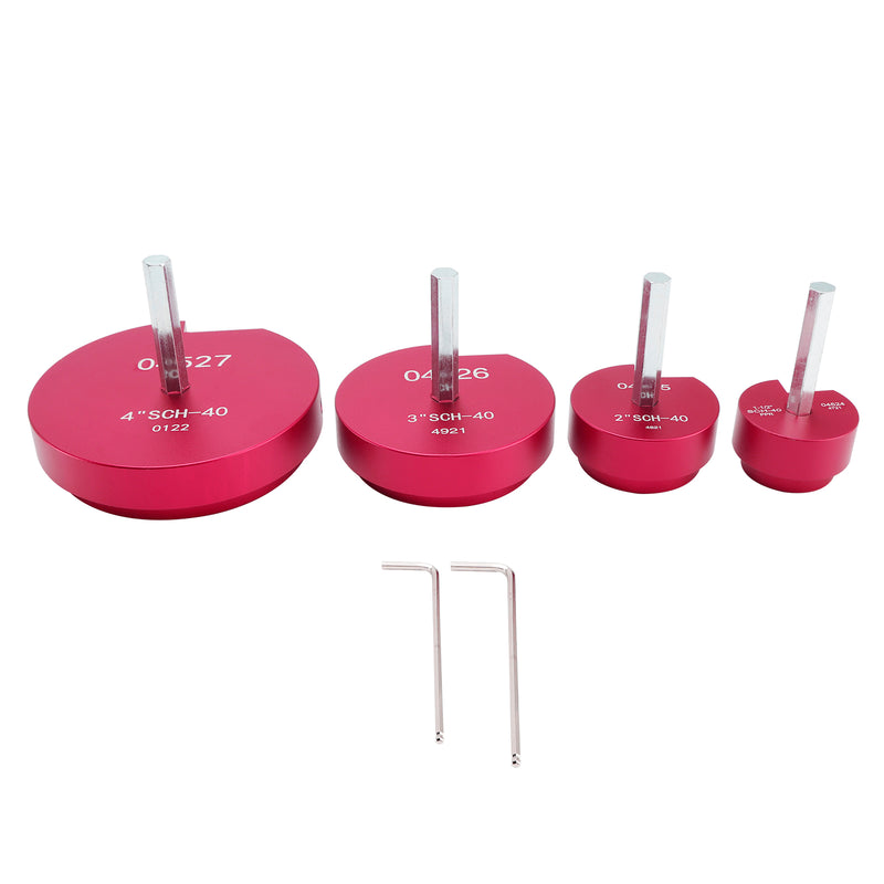4Pcs PVC Pipe Reamer Plastic PVC Pipe Fitting Reamer Plumbing Tools Kit Fit
