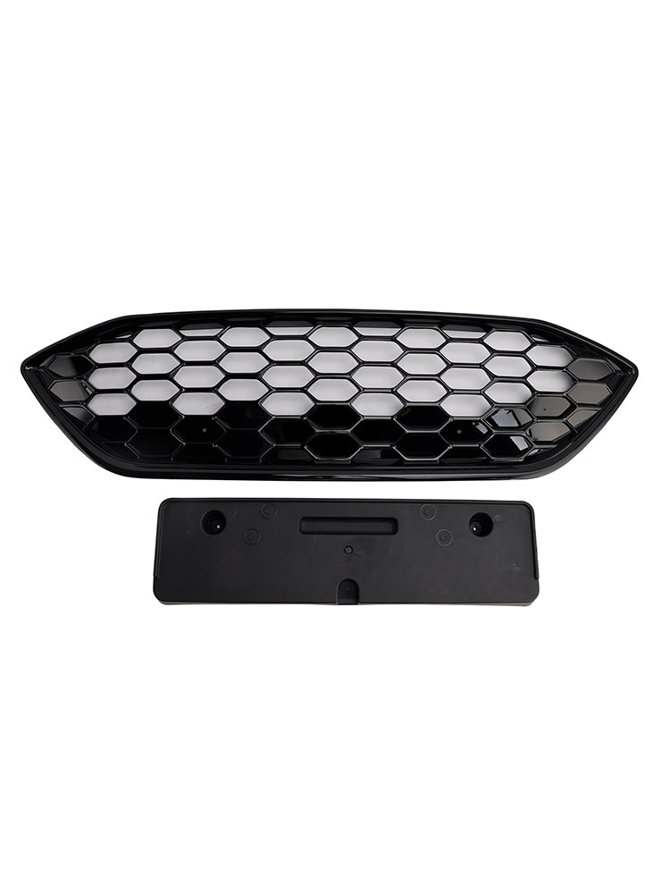 Gloss Black Front Bumper Grille Grill Fit Ford Focus ST + ST Line MK4 2018-2021
