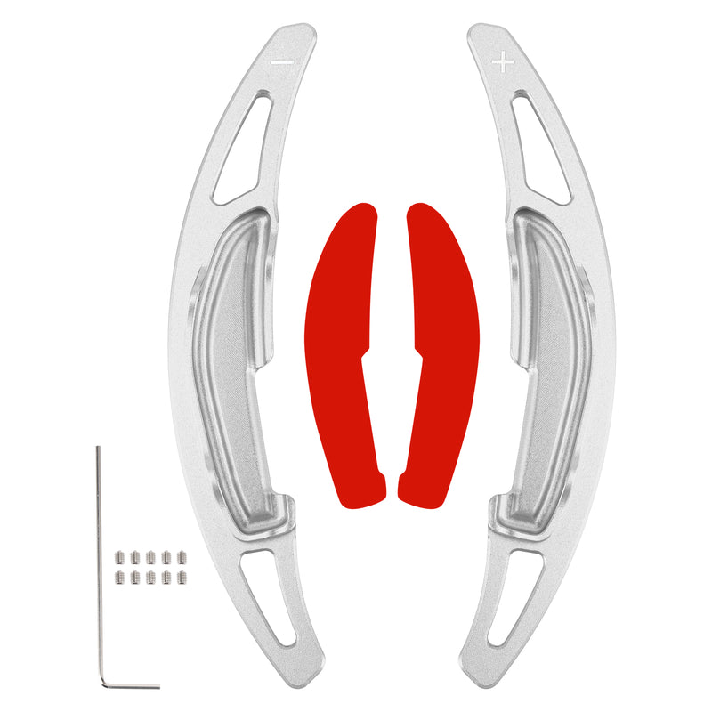 Steering Wheel Paddle Shifter Extension For BMW M3 M4 X5M X6M Aluminium Silver