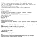 2014 Mercedes-Benz E250/E350/E400/E550/E63 AMG/E63 AMG S Left LED Inner Rear Tail Light Brake Lamp 2129060303 2129062757