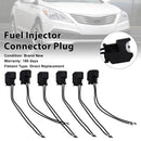 6-EV6 Fuel Injector Connector Plug Clip Pigtail Quick Disconnect Fit Hyundai