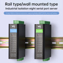 Industrial Isolated Serial Port Module Serial Port Server Eight-Way RS485 to RJ45
