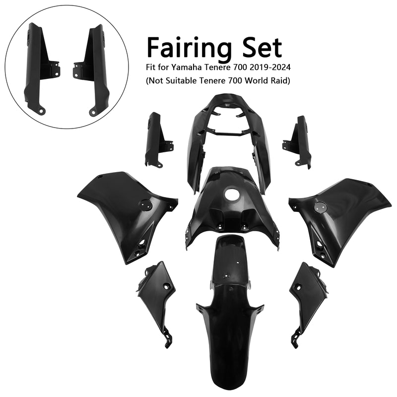 Bodywork Fairing Injection Unpainted For Yamaha Tenere 700 2019-2024