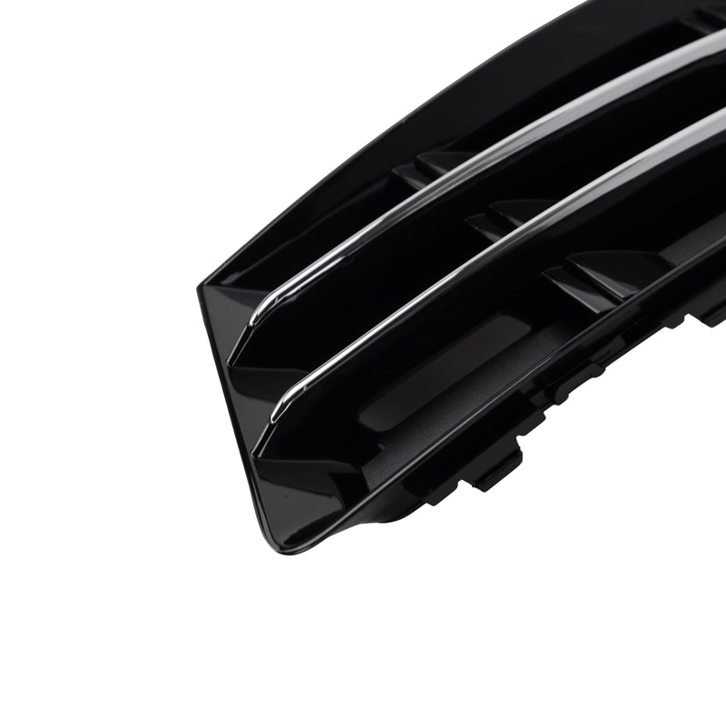 2PCS Front Fog Light Grille Lower Bumper Grill Fit AUDI A4 B9 2016-2018