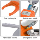 Electric Ice Crusher Machine 143LBS/Hr Snow Cone Maker Ice Shaver 500W