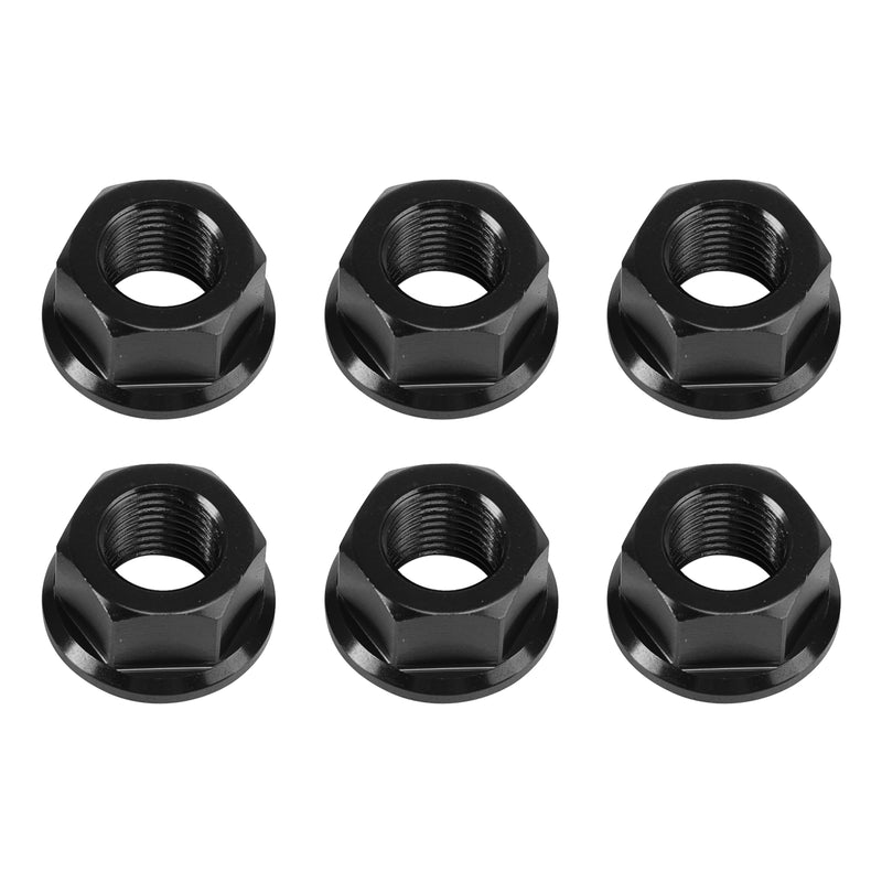 6x Rear Sprocket Nuts M10 x 1 Black For Ducati 1098 1098S 1098R 1198 S 2007-2011