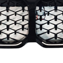 2019-2024 Fit BMW 1 Series F40 Diamond Front Kidney Grill Grille Gloss Black