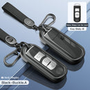 Aluminum Alloy TPU Black Car Key Case Cover With Buckle For Mazda CX-4 CX-5