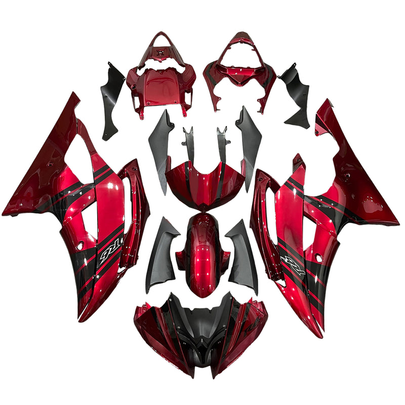 Amotopart Yamaha YZF 600 R6 2008-2016 Fairing Kit Bodywork Plastic ABS
