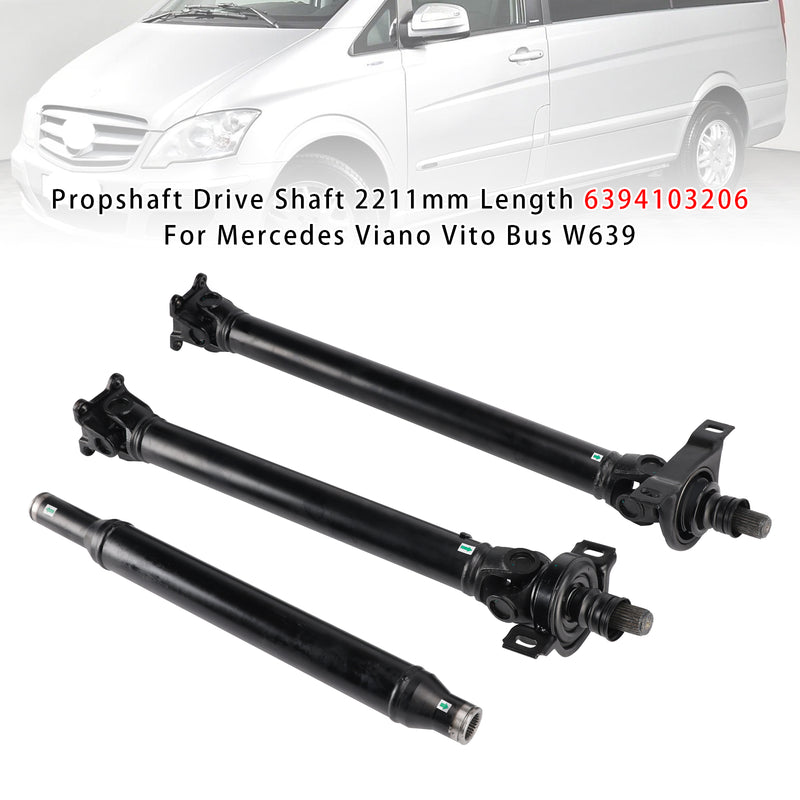 Propshaft Drive Shaft 2211mm Length 6394103206 For Mercedes Viano Vito Bus W639