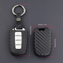 Leather Silicone Car Key Case Cover With Buckle For Hyundai Old Smart