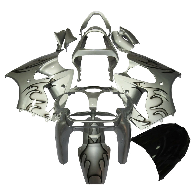 Injection Fairing Kit Bodywork For Kawasaki ZX6R 636 2000-2002 ZZR600 2005-2008