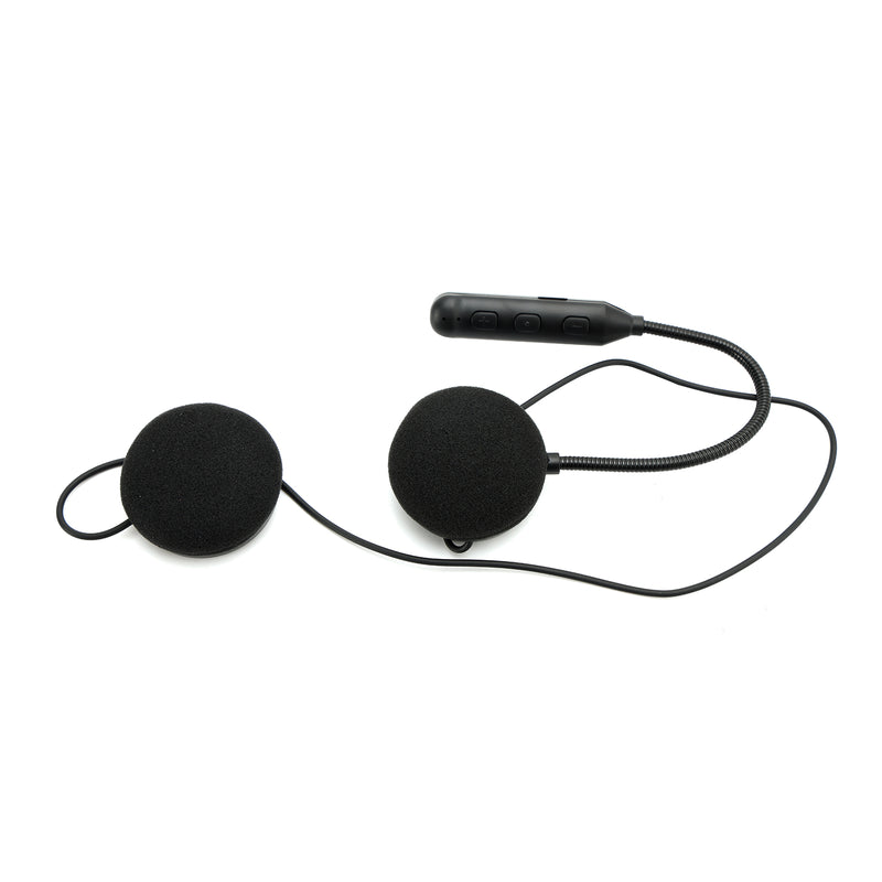 Universal Speaker Player Helmet Bluetooth Earphone Headset Black For Motorcycle