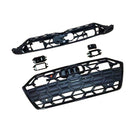 Black Front Bumper Grill Grille Fit Audi A7 C8 S7 2019-2024 W/ACC