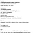 2PCS Front Bumper Fog Light Cover Grille Grill Fit Audi A3 2012-2016