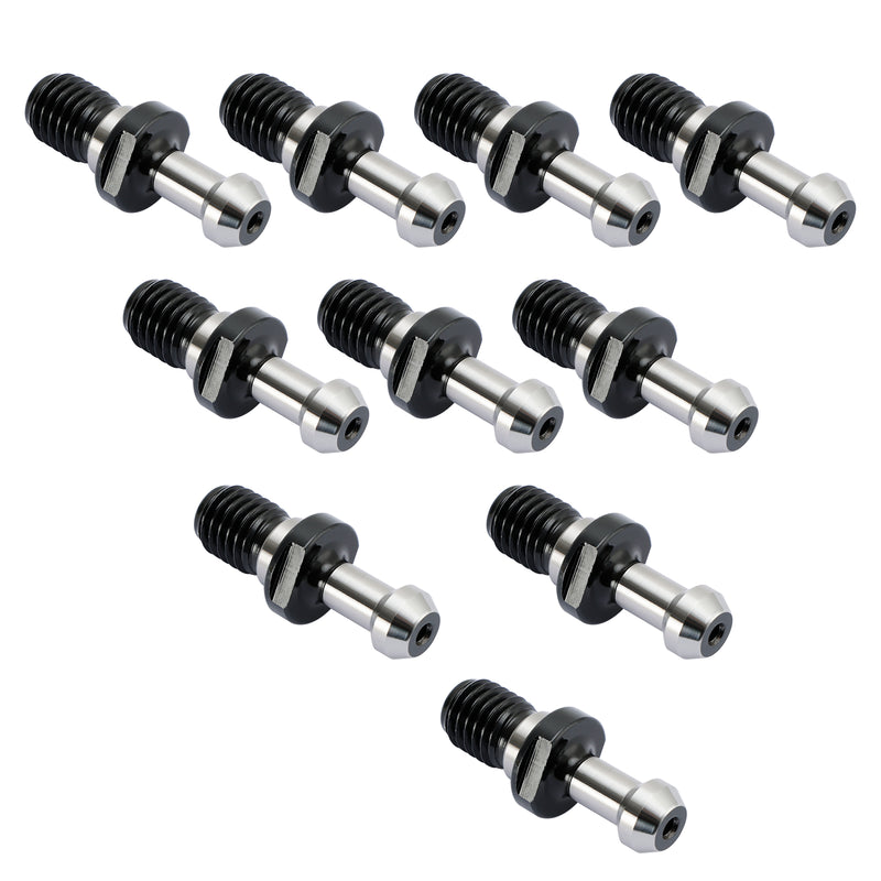 10Pcs CAT40 45° Pull Stud Retention Knob Fits For Any Haas CAT40 CNC Silver