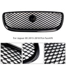 Gloss Black Honeycomb Front Bumper Grille Grill Fit Jaguar XE 2015-2018