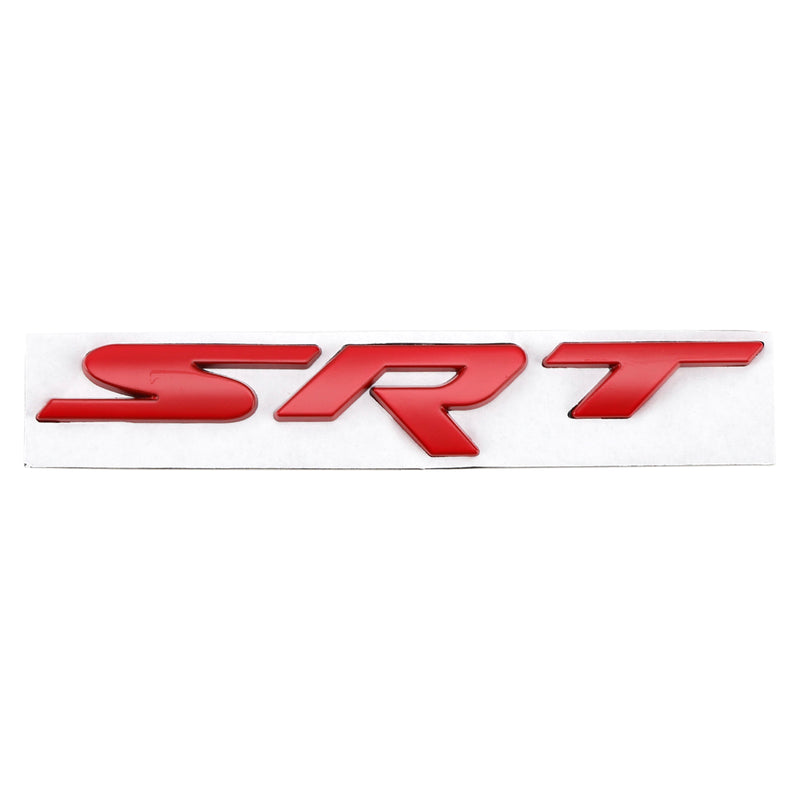 Rear Tailgate SRT Decal Emblem for Challenger Trunk Lid Badge Red