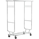 Portable Closet 660lbs Clothing Racks with Wheels Heavy Duty Clothes Rack Metal Clothes Storage