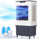 120°Oscillation Swamp Cooler with Remote Control 3 Wind Speeds for Outdoor Indoor Use 16 Gallon Evaporative Cooler 3000CFM Evaporative Air Cooler 24H Timer