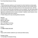 Front Fender Beak Extension Fairing For BMW R1300GS 2024-2025