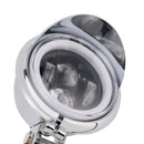 Motorcycle Beam Headlight Fog Lamp Custom Chrome