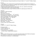 Self Opening Door Hinge Spring Reverse Acting Both 1/2" and 5/8" Radius Hinges