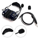 Pilot Noise-Cancelling Headset 6.3/5.2mm GA Plugs Universal Fit for Aircraft