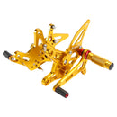 ALUMINUM ADJUSTABLE REAR SET REARSET FOR KAWASAKI ZX636 NINJA ZX-6R 2021-2024