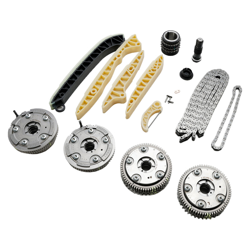 2007-2010 Mercedes CL550 / 2007-2009 Mercedes CLK550 SL550 Timing Chain Kit + 4× Camshaft Adjusters