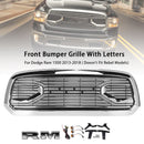 Big Horn Style Front Bumper Grill Grille Fit Dodge Ram 1500 2013-2018 Chrome