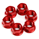 6x Rear Sprocket Nuts M10 x 1 Red For Ducati Panigale V2 V4 V4S 1199 1299 12-24