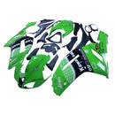 Fairings 2007-2008 Kawasaki ZX6R ZX636 Green Black  ZX6R  Generic