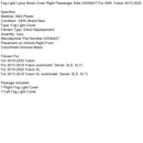 Fog Light Lamp Bezel Cover Right Passenger Side 22936427 For GMC Yukon 2015-2020