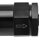 AN6 Black Inline Fuel Systems Filter Adapter With 30 Micron Filter Element