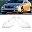 2PCS Front Headlight Glass Clear Cover For Mercedes W219 CLS350 CLS500 06-11