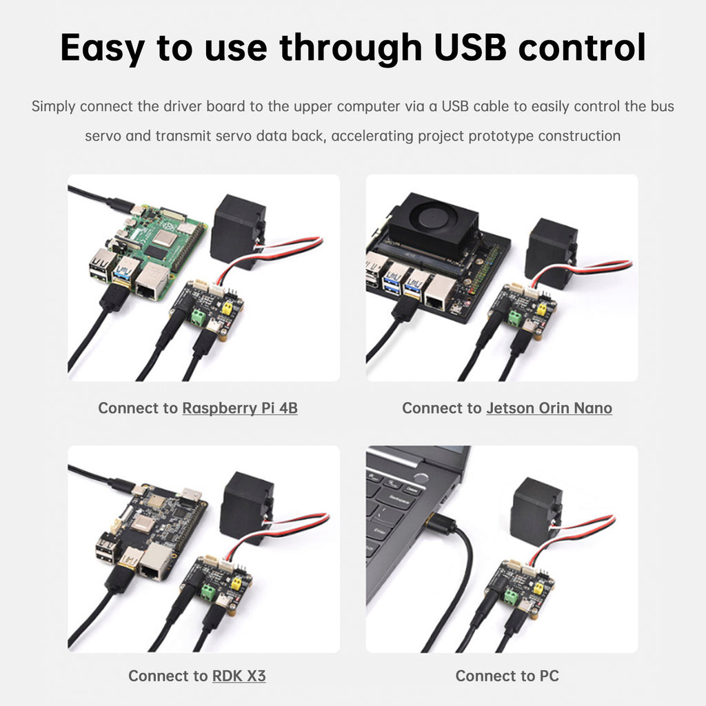 Bus Driver Raspberry Pi Raspberry Pi Serial Bus Servo Driver Board Module USB/UART Communicati