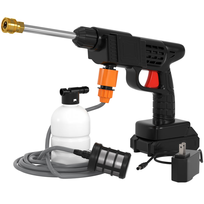 Cordless Portable Electric High Pressure Water Spray Gun Car Washer Cleaner Tool