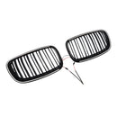 2008-2011 For BMW X6 Hybrid E72 Gloss Black Front Bumper Kidney Grill Grille 51137157687 51137157688