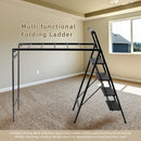 Foldable Drying Rack with Non-slip 4 Step Ladder 330lb Clothing Shoes Drying