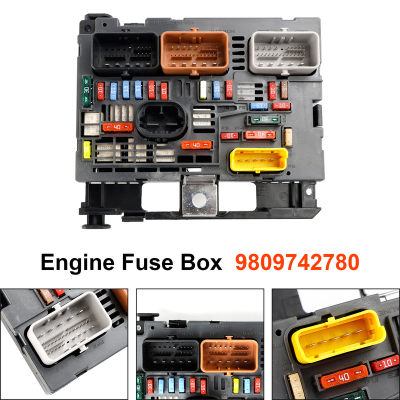 Fuse Box BSM 9807028780 For Citroen Berlingo C4 C8 Peugeot Partner 307 608