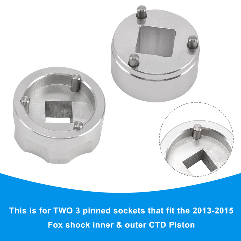 3 pin CTD piston set- Inner & Outer Sockets 398-00-348 & 398-00-504 For Fox