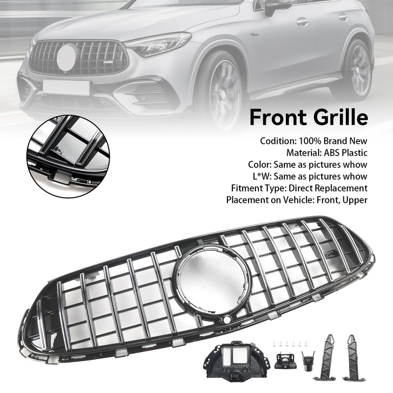 Front Bumper Upper Grill Grille Fit Mercedes GLC X254 C254 with AMG-Line 2022+