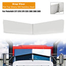 Flat Top Silvery Drop Visor For Peterbilt 377 378 379 335 386 388 389